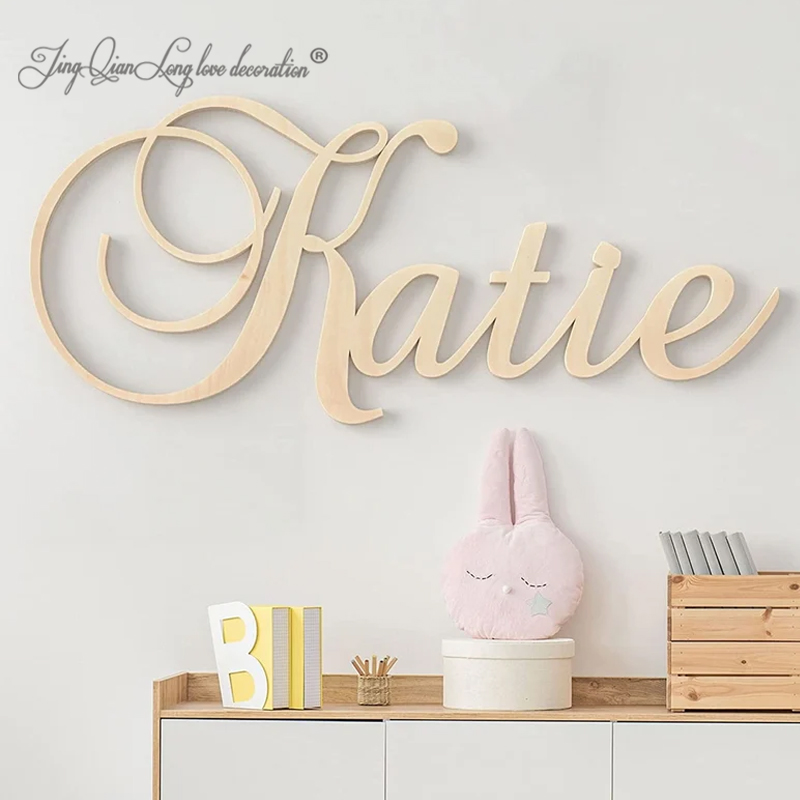 Baby Nursery Name Letters - Aangepaste houten naambord voor babyshower, kinderkamer