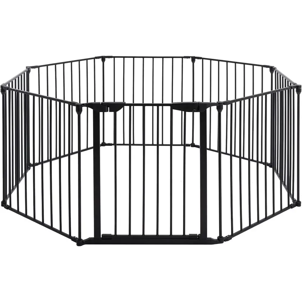 Baby Gate Extra Wide - Extra brede metalen babyhek, 8-delige box,
