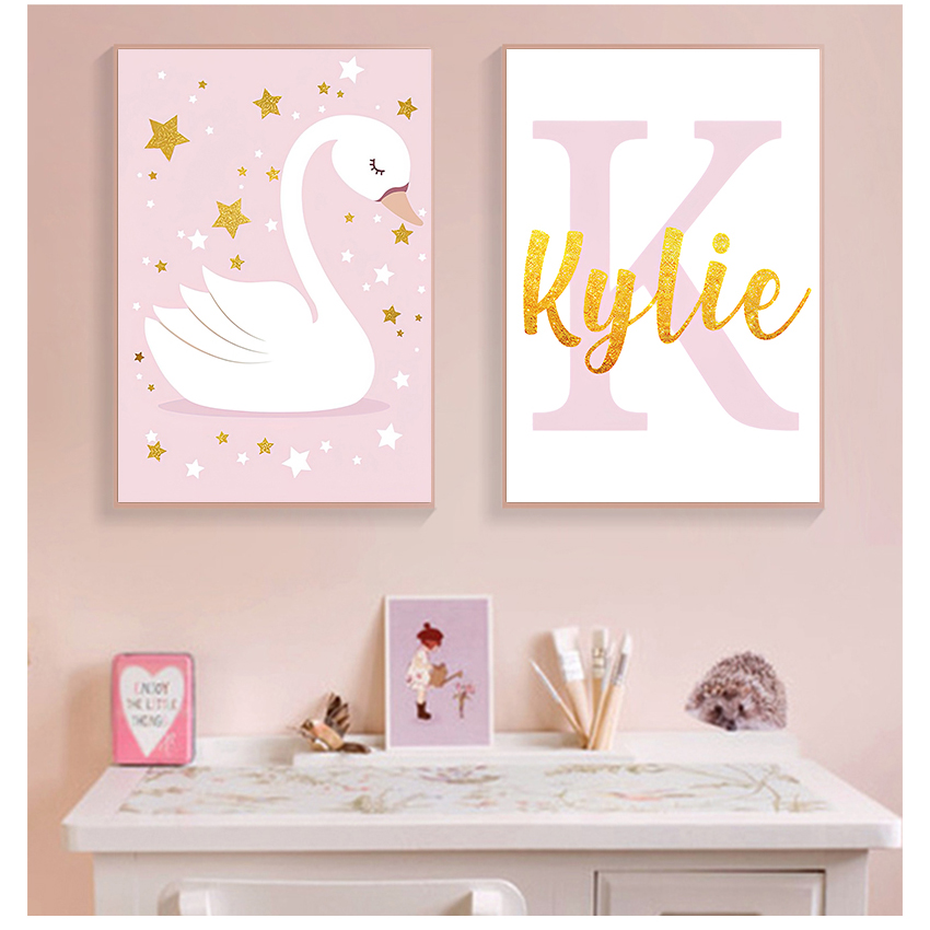 Baby Nursery Name Wall Art - Wall Art Print Aangepaste naam posters
