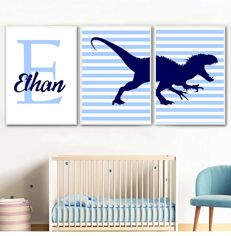 Baby Nursery Name Wall Art - Art Canvas Schilderij Nordic Posters En