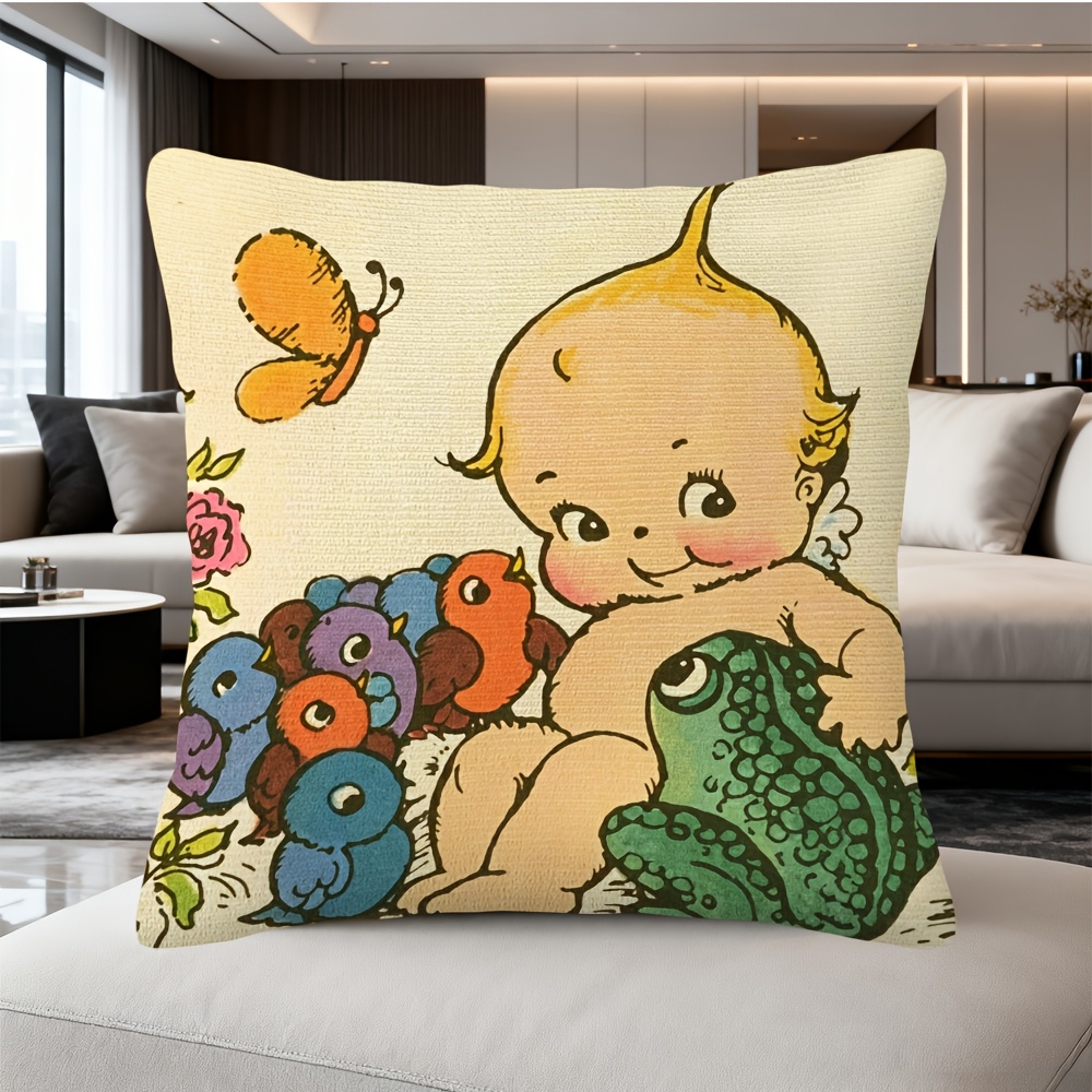 Baby Nursery Chair - Schattige Baby Kikker Kinderkamer Decoratie Kussensloop