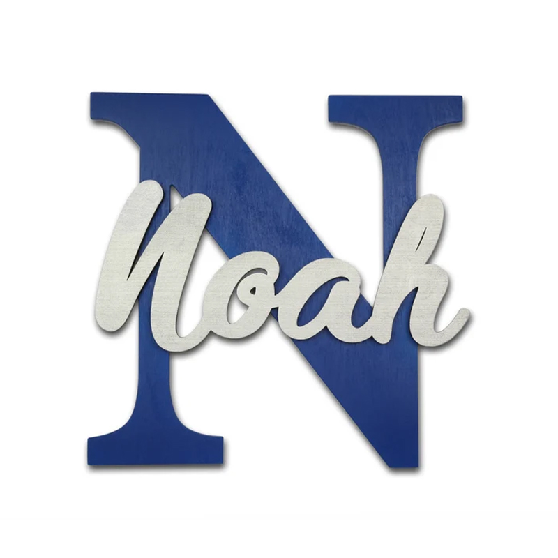 Baby Nursery Name Letters - Houten letters, babykamer muur hangende letters