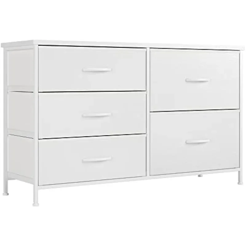Baby Nursery Chest Of Drawers - Wit dressoir voor slaapkamer met 5