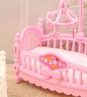Baby Nursery Ideas - 1:12 Poppenhuis Miniatuur Mini Babybed Wieg