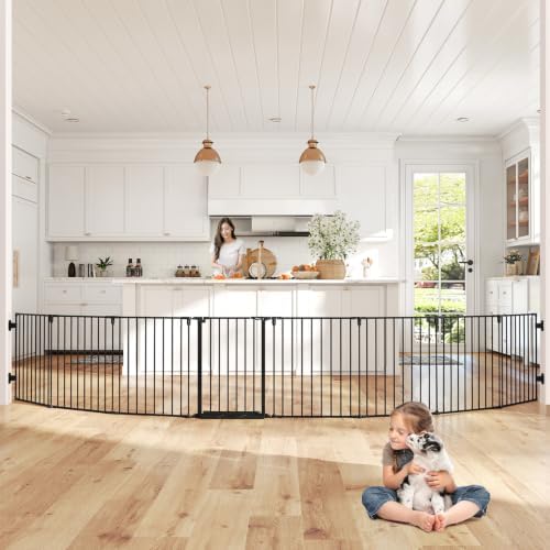 Baby Gate Extra Wide - 190 cm extra brede babyhekje, verstelbare