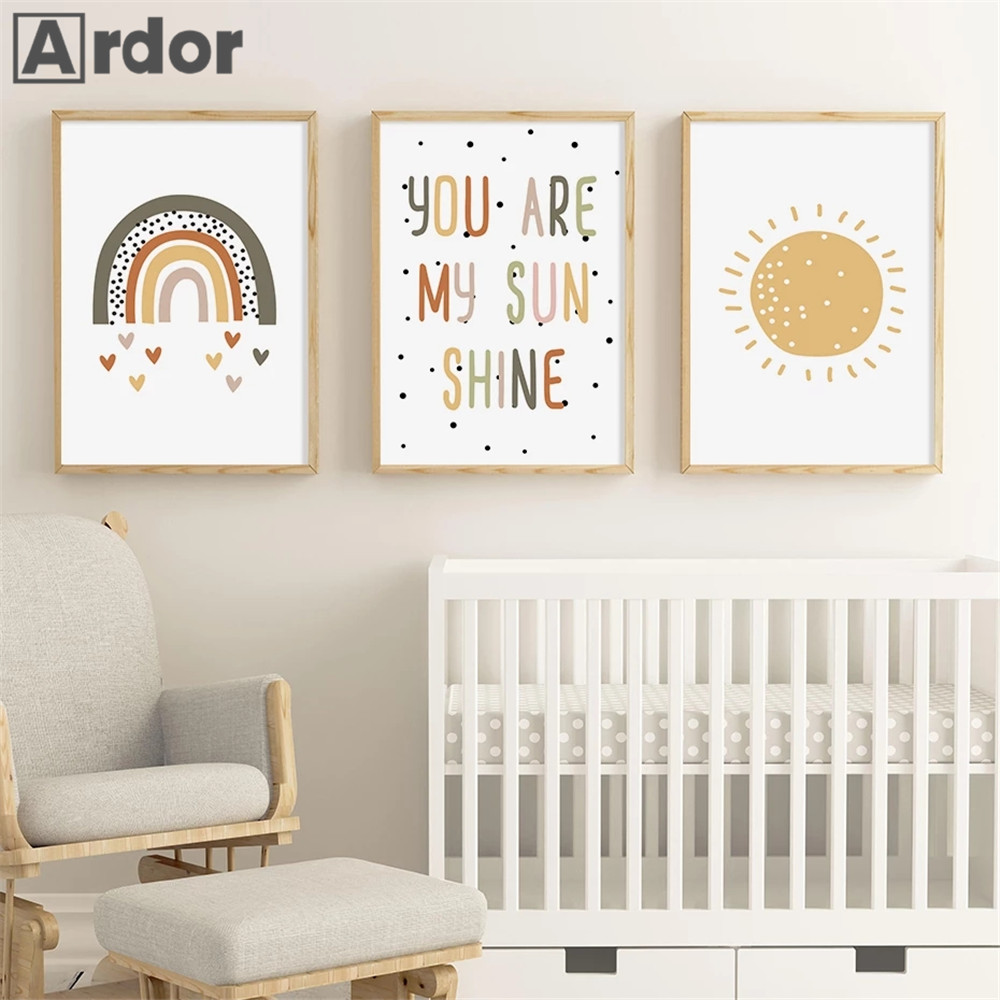 Baby Nursery You Are My Sunshine - Kinderkamer Muur Prints Je Bent Mijn