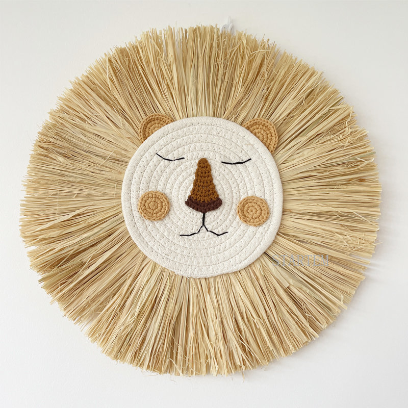 Baby Nursery Ideas - INS Nordic handgemaakte leeuwen wanddecoratie van