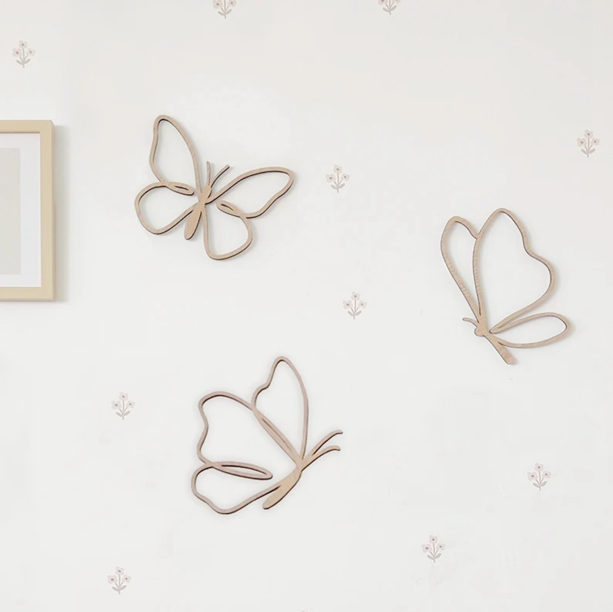 Baby Nursery Ideas - Houten Vlinderbord, Houten Wanddecoratie, Houten Vlinderdecoratie,
