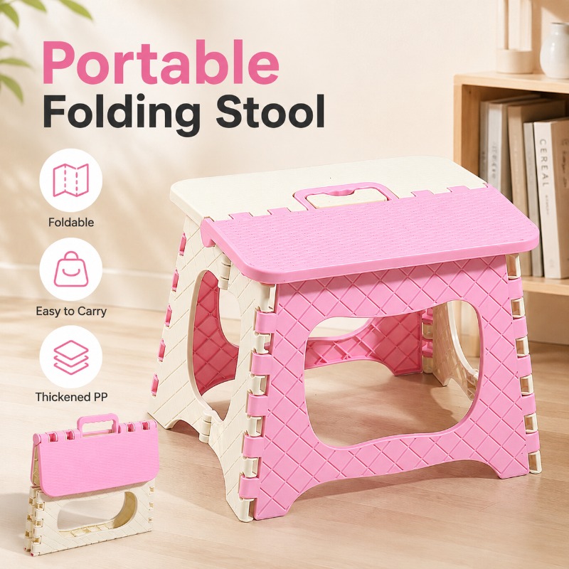 Baby Nursery Chair - Draagbare opvouwbare kruk van verdikt PP-plastic