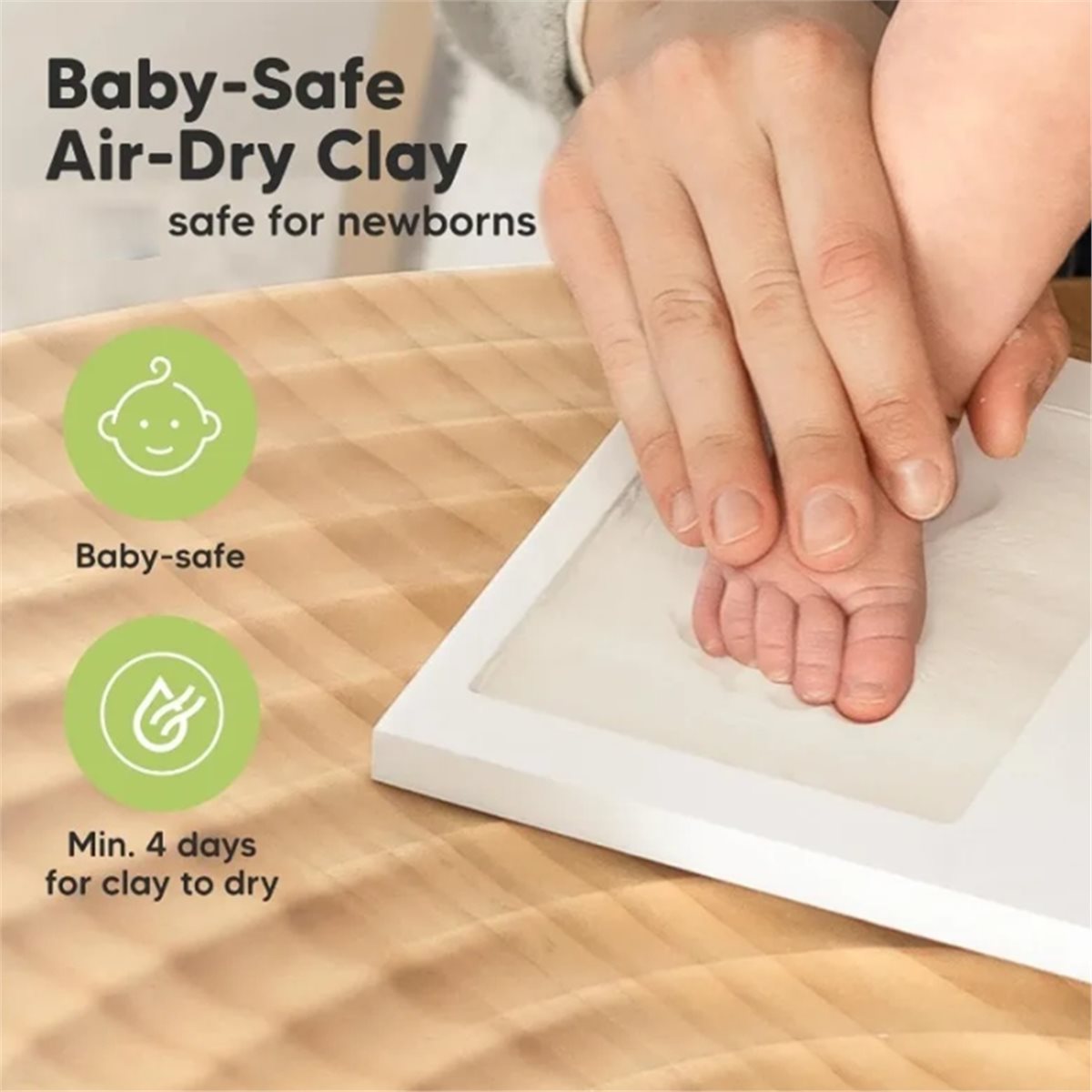 Baby Nursery Kit - Y69A Baby Handafdruk & Voetafdruk Aandenken