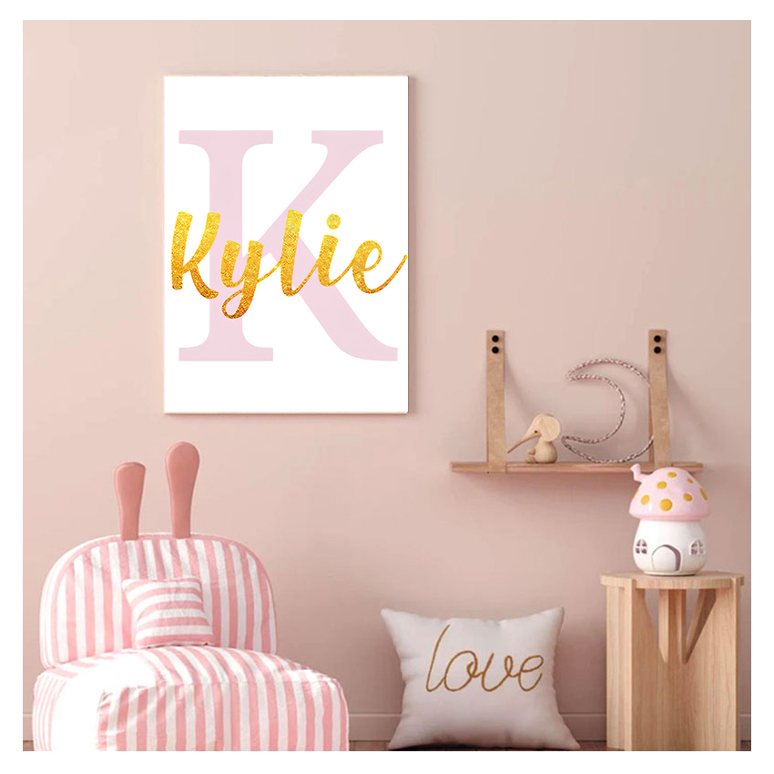 Wall Art Print Aangepaste naam - Baby Nursery Name Wall Art recensie en prijs