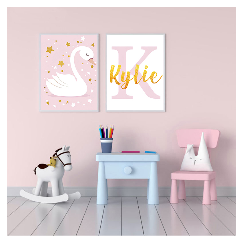 Wall Art Print Aangepaste naam - Baby Nursery Name Wall Art recensie en prijs