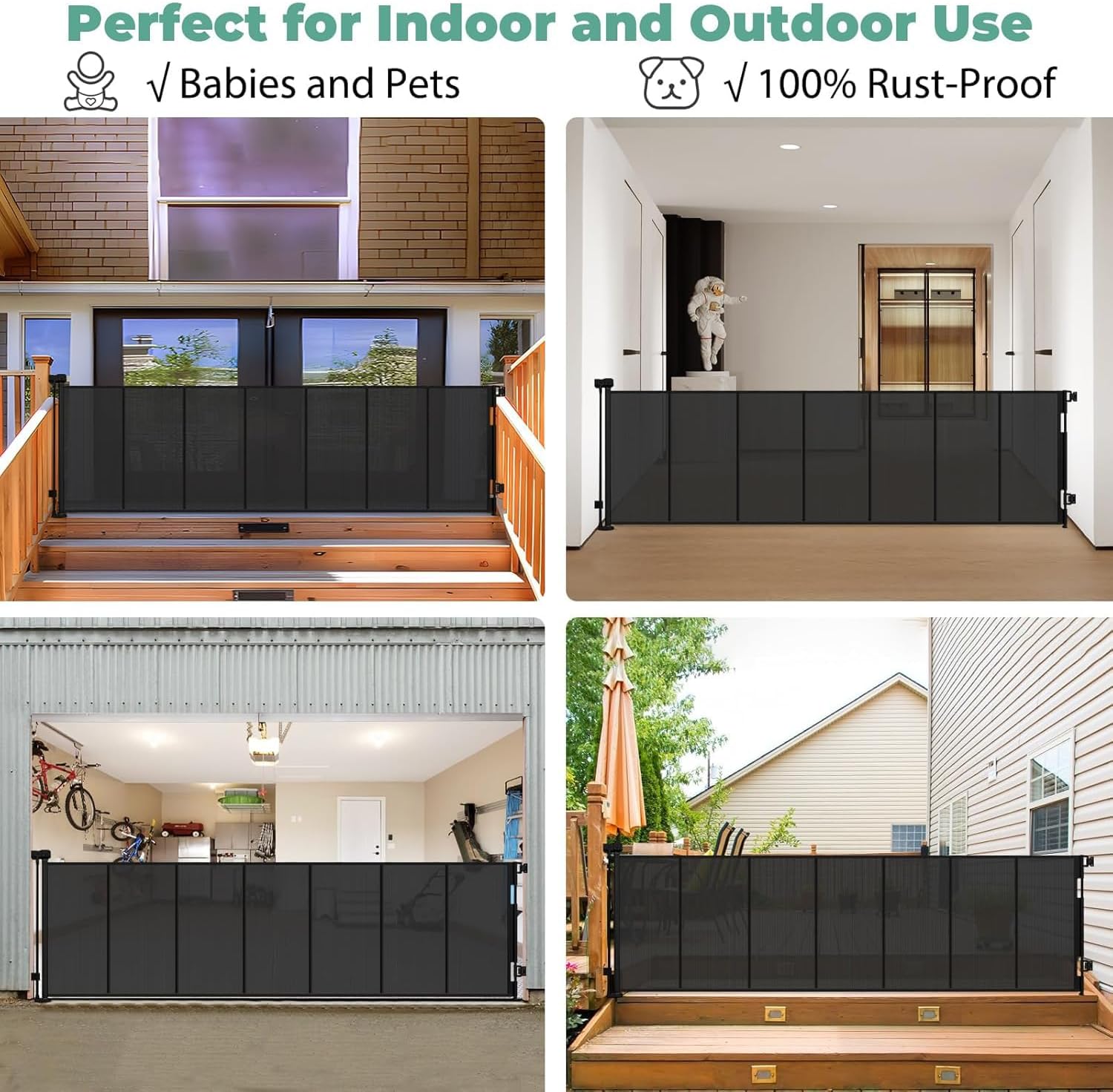 Versterkte 37 inch hoge x 195  - Baby Gate Extra Wide recensie en prijs