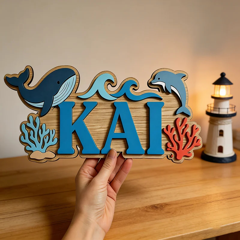 Houten bord met aangepaste naa - Baby Nursery Name Wall Art recensie en prijs