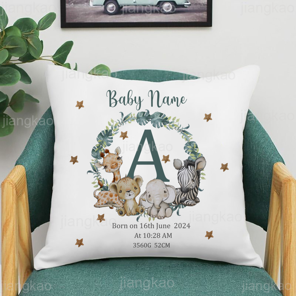 Gepersonaliseerde Safari Dier  - Baby Nursery Name Letters recensie en prijs
