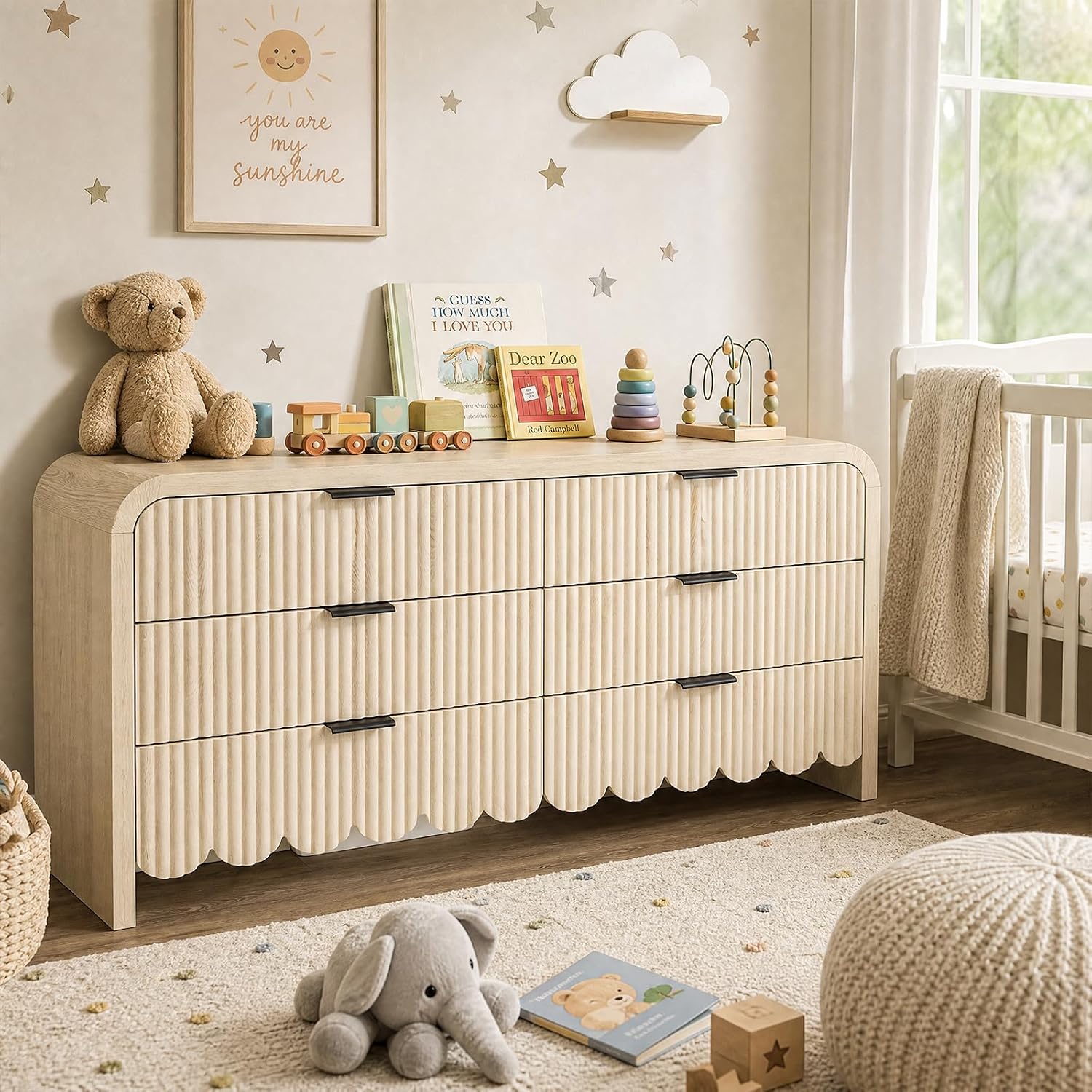 Houten 6-ladenkast kinderkamer - Baby Nursery Chest Of Drawers recensie en prijs