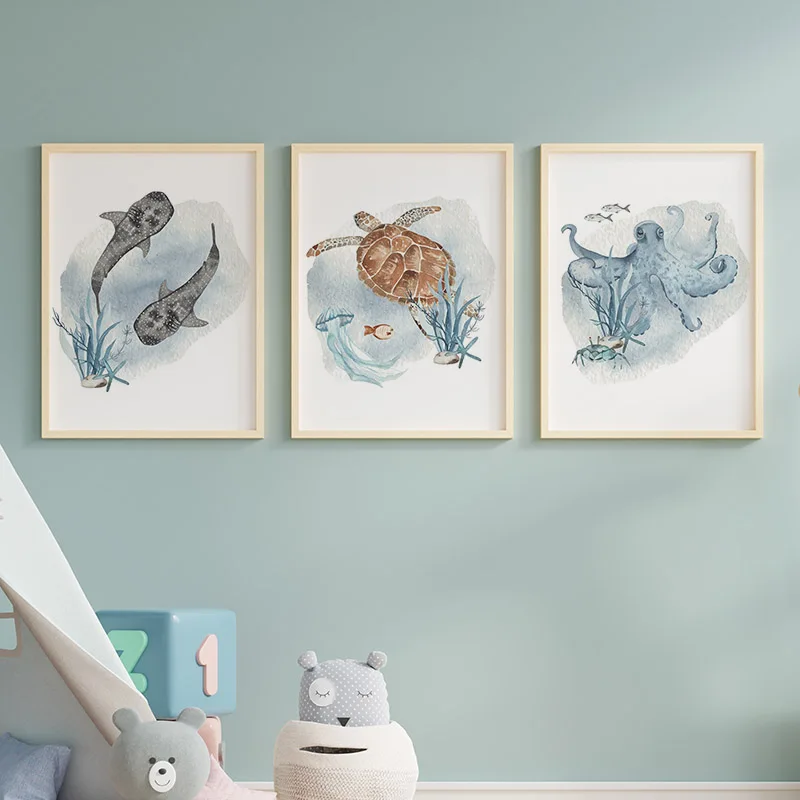 Posters En Afdrukken Walvisvis - Baby Nursery Animal Pictures recensie en prijs
