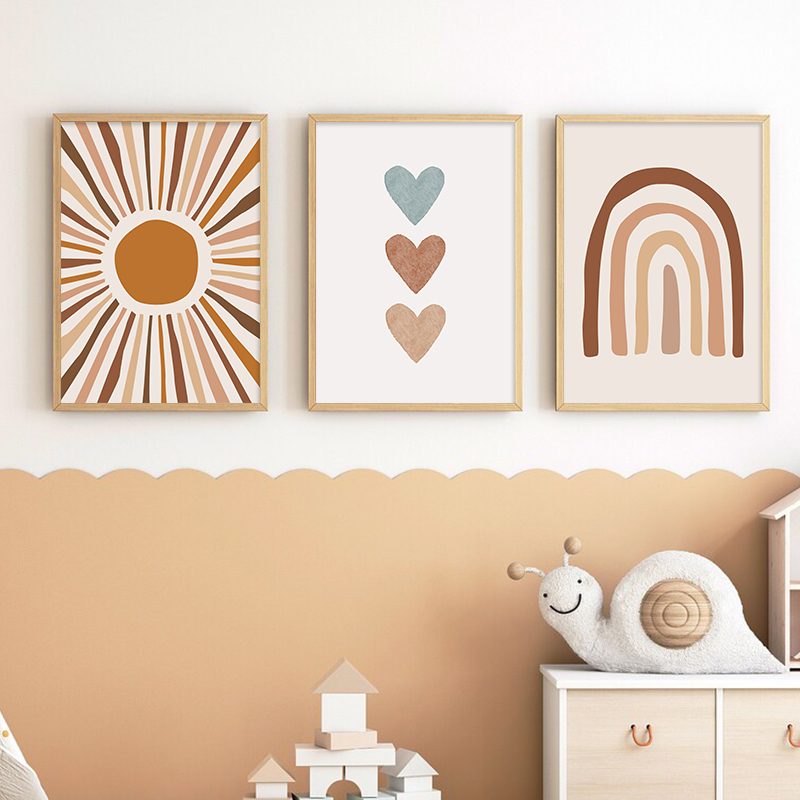 Abstracte Zon Regenboog Custom - Baby Nursery Name Wall Art recensie en prijs