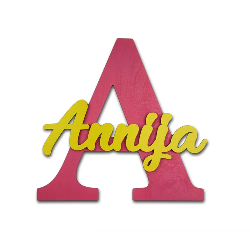 Houten letters, babykamer muur - Baby Nursery Name Letters recensie en prijs