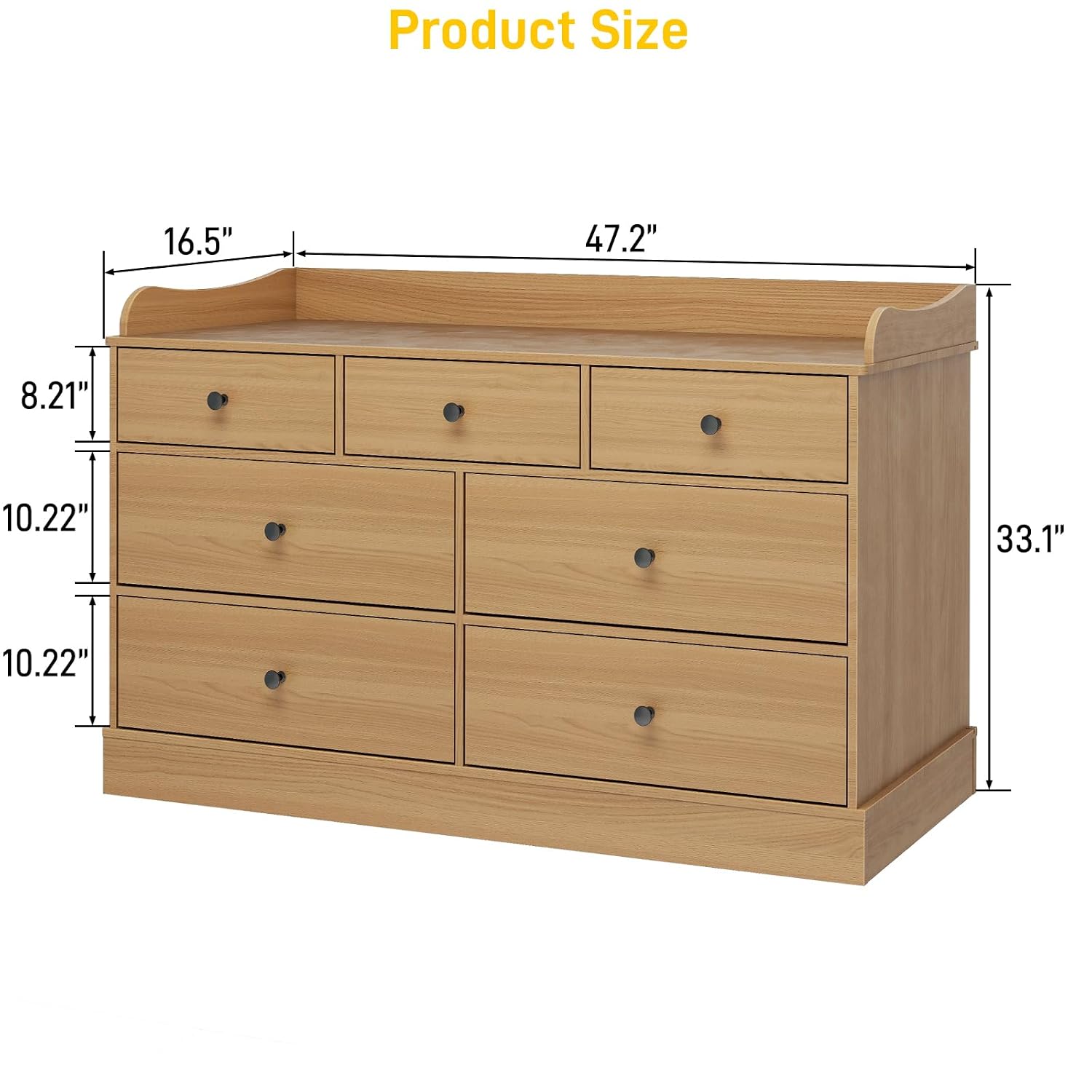 Kinderkast met 7 laden & grote - Baby Nursery Chest Of Drawers recensie en prijs