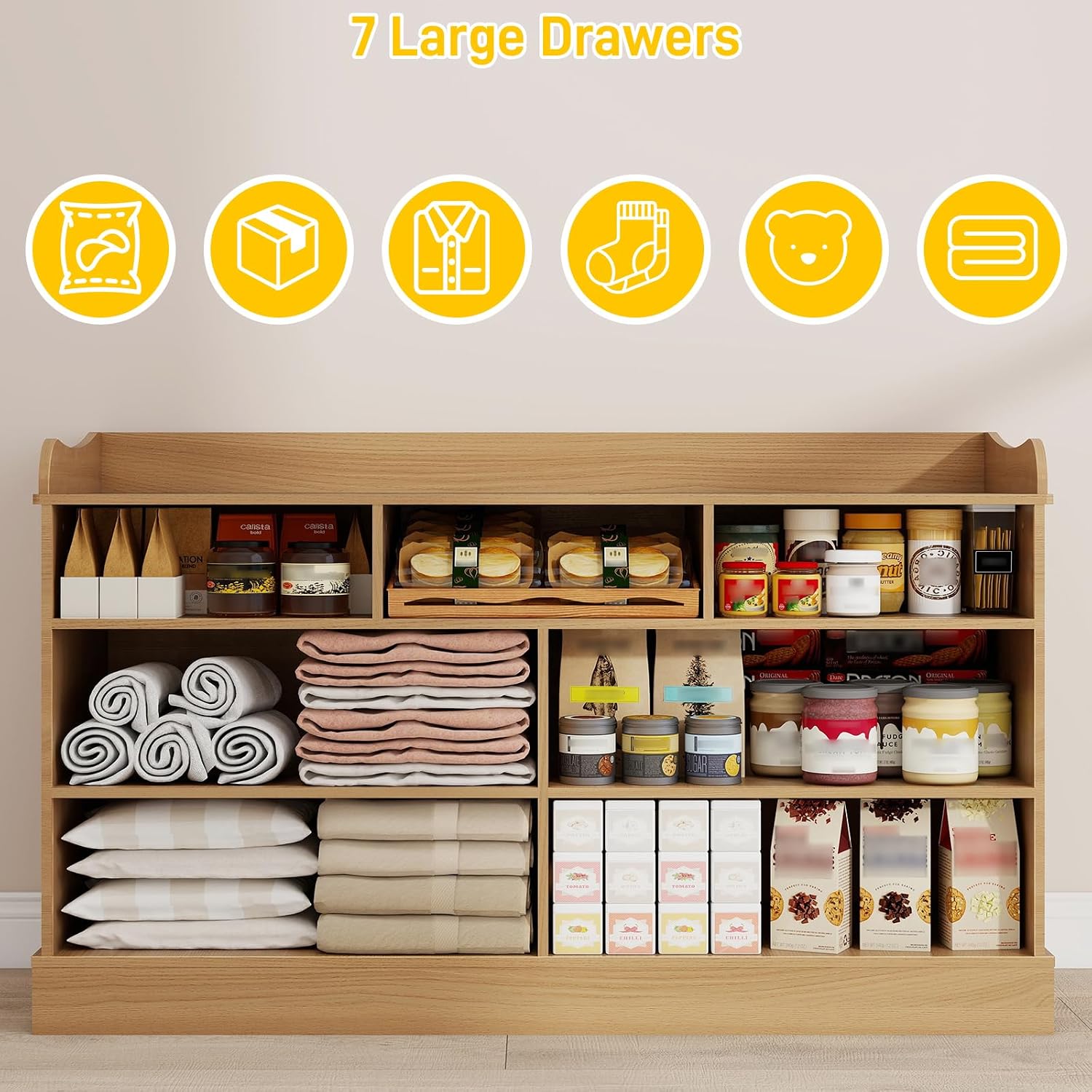 Kinderkast met 7 laden & grote - Baby Nursery Chest Of Drawers recensie en prijs
