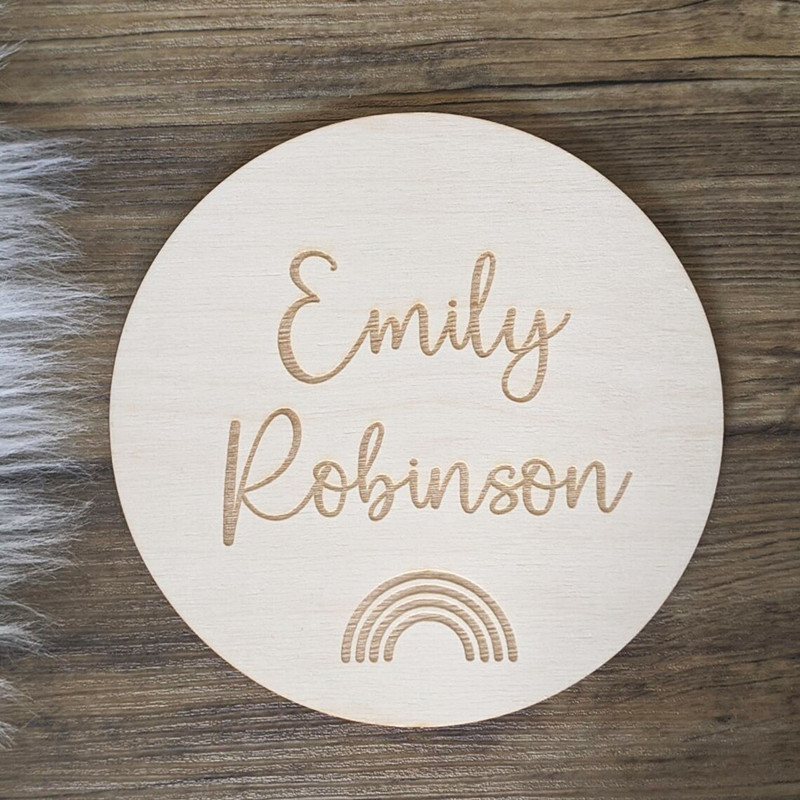 Gegraveerd hout Kinderkamer na - Baby Nursery Name Wall Art recensie en prijs