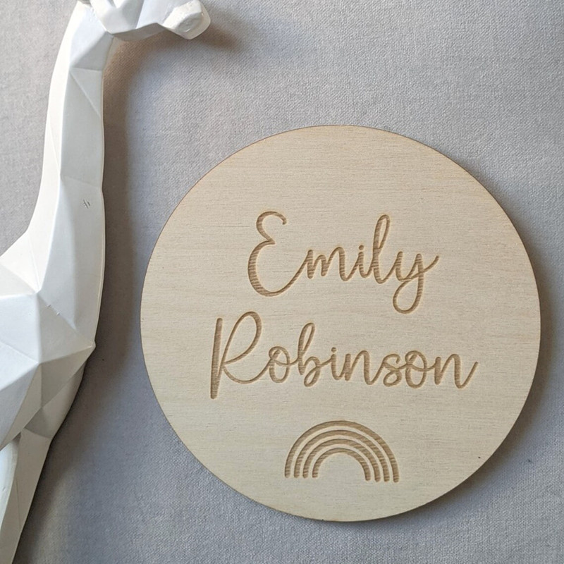 Gegraveerd hout Kinderkamer na - Baby Nursery Name Wall Art recensie en prijs