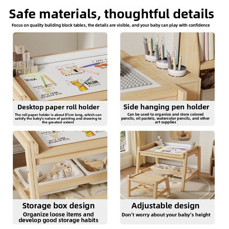 Massief houten tafels en stoel - Baby Nursery Chair recensie en prijs