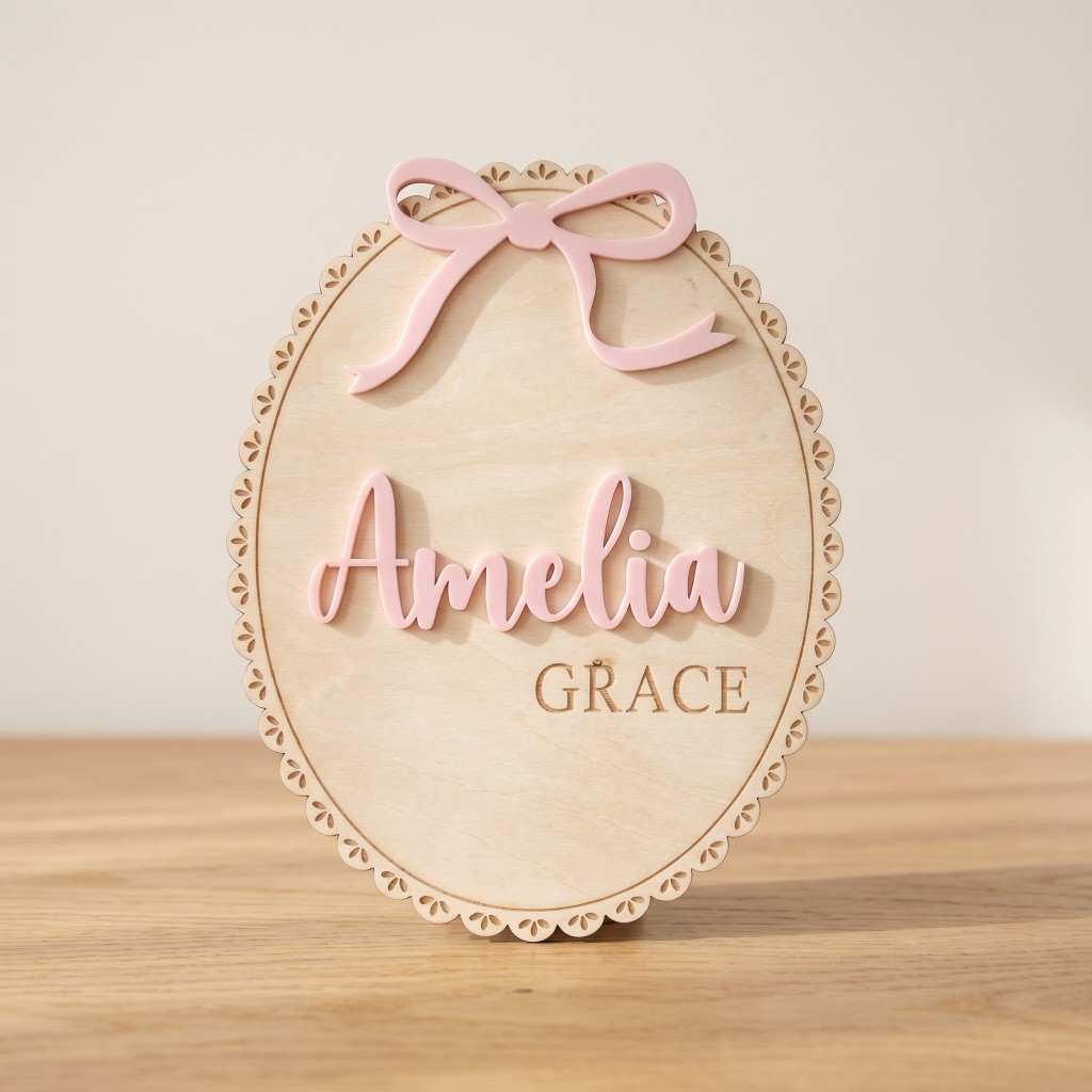 1Pc Custom Bow Lace Edge Baby  - Baby Nursery Room recensie en prijs