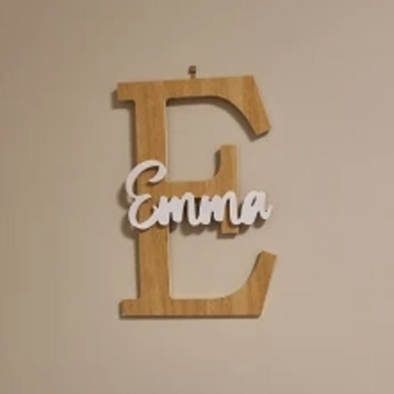 Aangepaste houten naam teken b - Baby Nursery Name Letters recensie en prijs