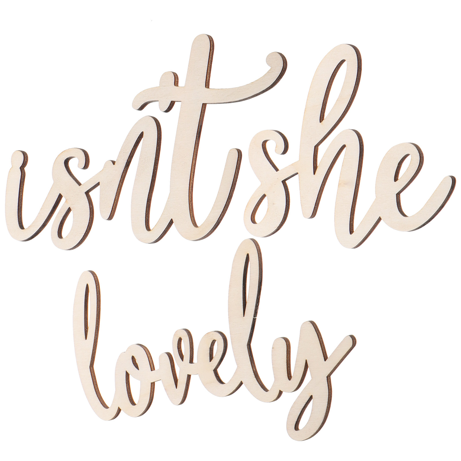 Houten bordje, houten wandstic - Baby Nursery Room recensie en prijs