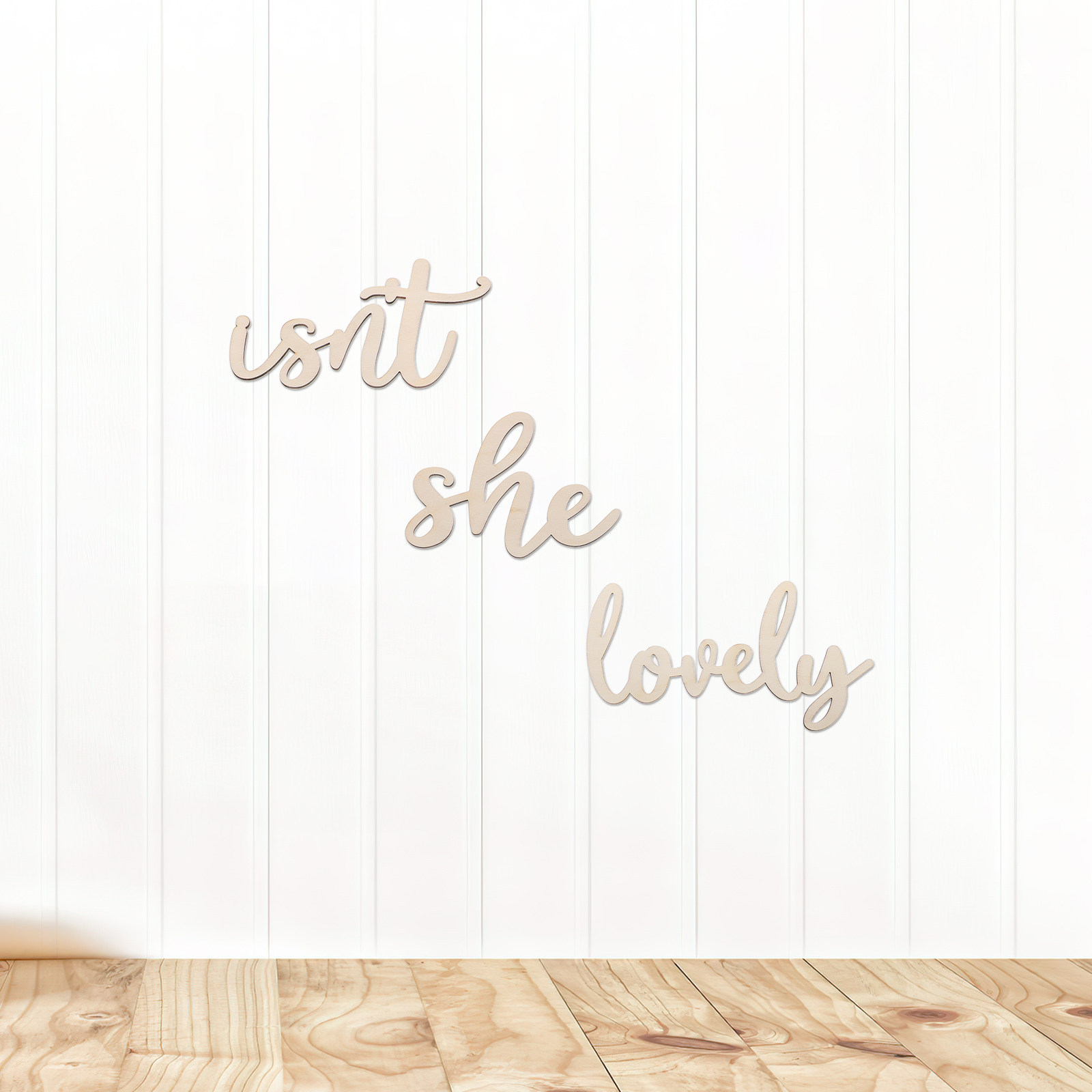 Houten bordje, houten wandstic - Baby Nursery Room recensie en prijs