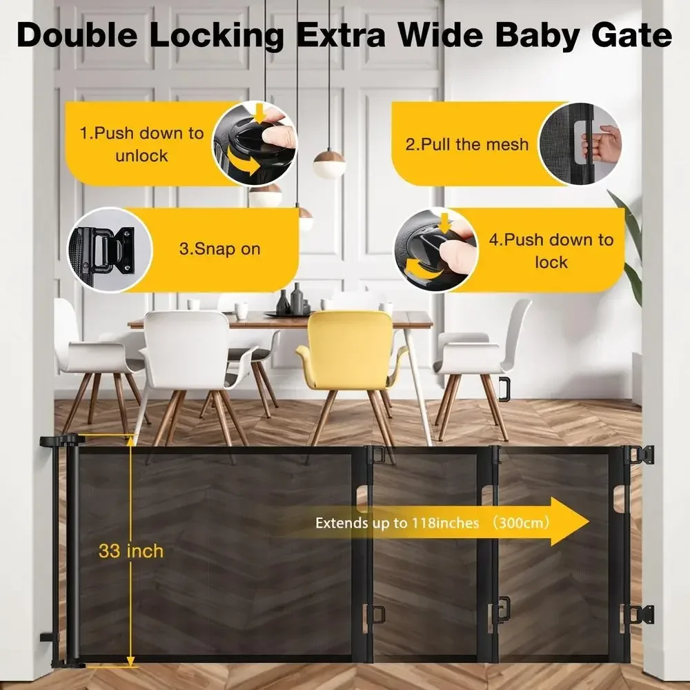 Intrekbaar extra breed babyhek - Baby Gate Extra Wide recensie en prijs