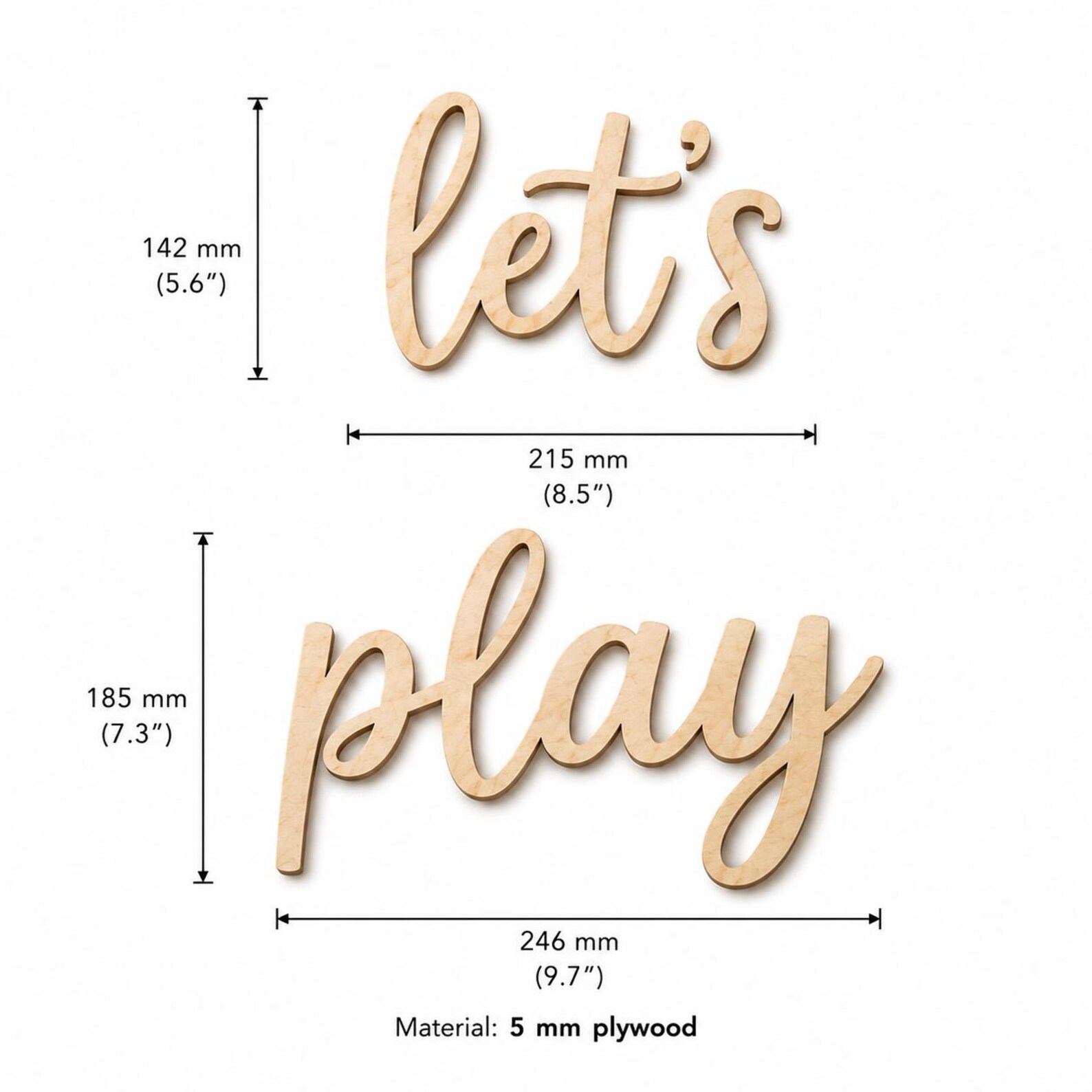 Laten we spelen houten wandbor - Baby Nursery Room recensie en prijs