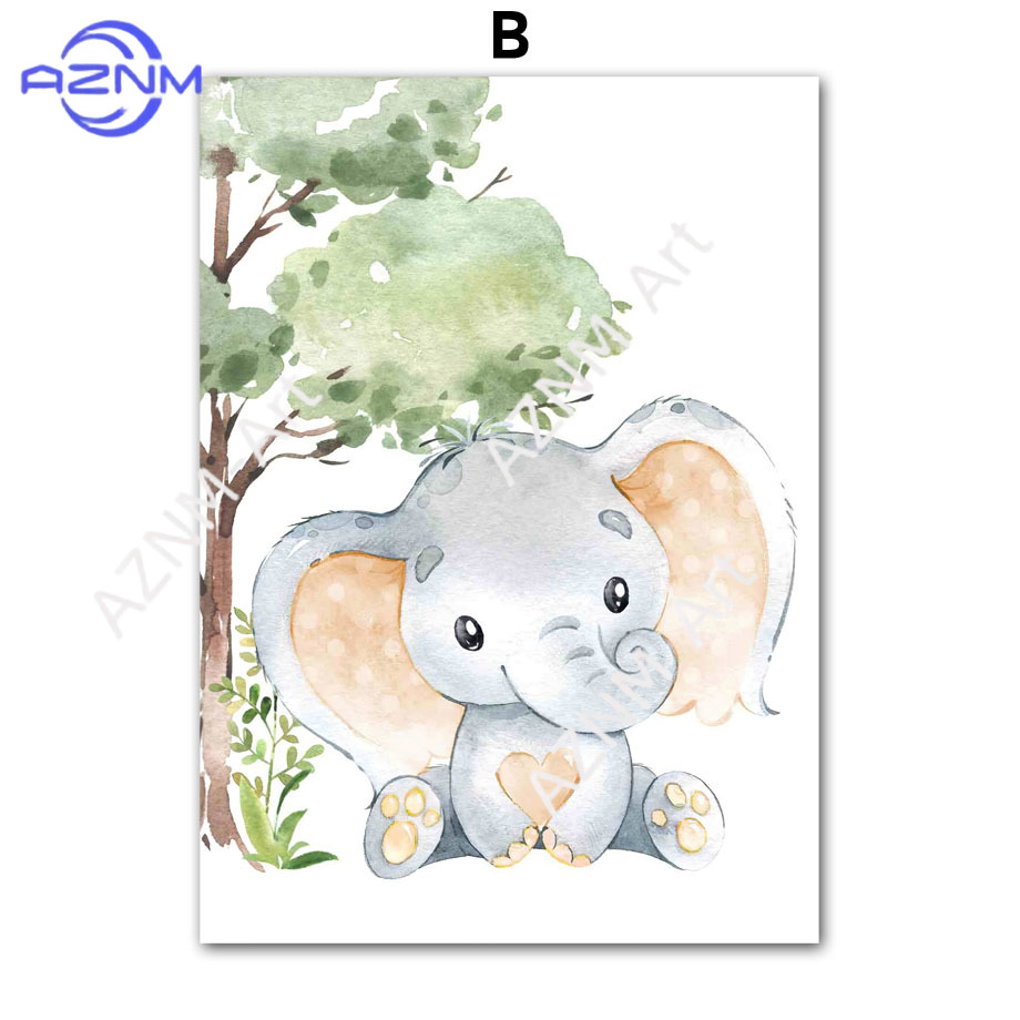 1/6pcs aquarel dier kinderkame - Baby Nursery Room recensie en prijs