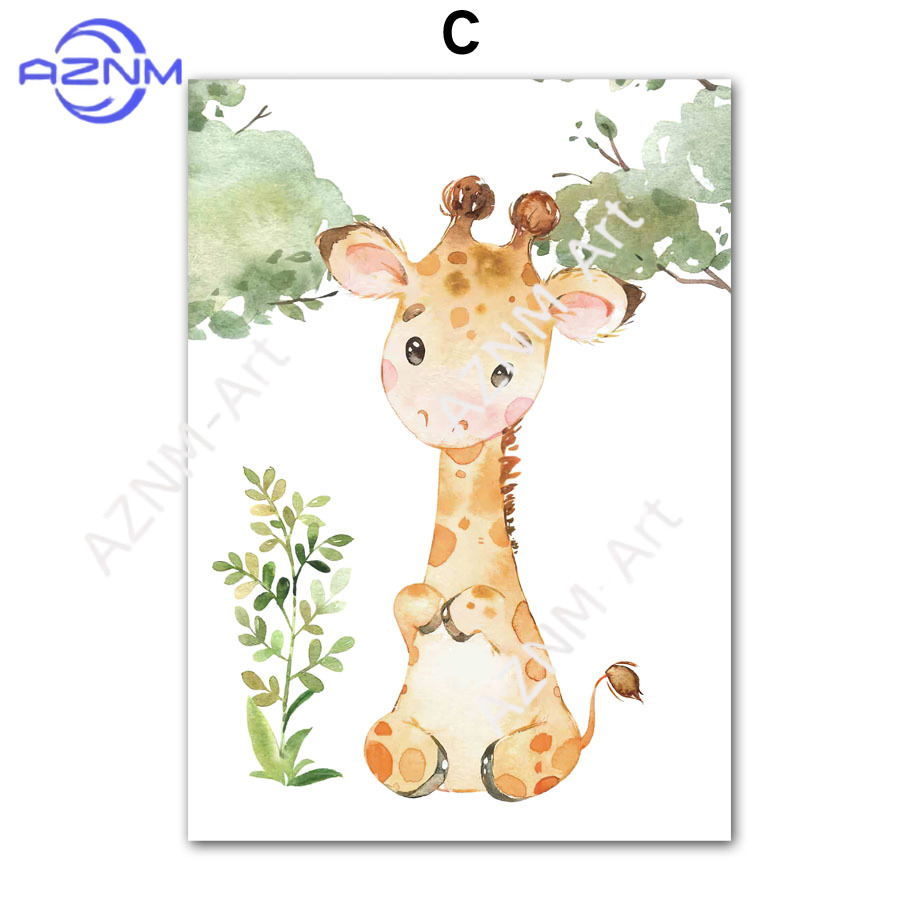 1/6pcs aquarel dier kinderkame - Baby Nursery Room recensie en prijs