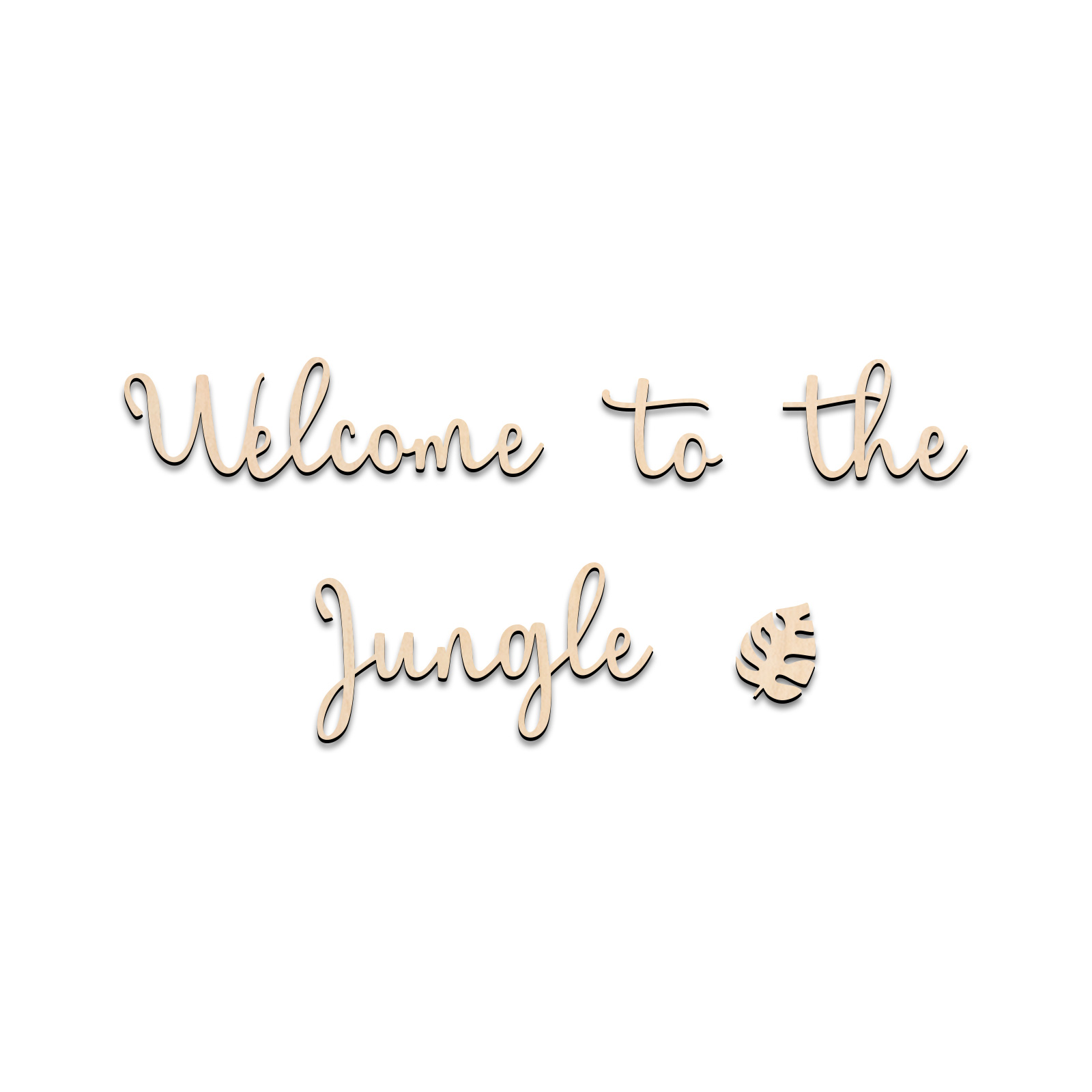 Welkom bij de Jungle houten bo - Baby Nursery Ideas recensie en prijs
