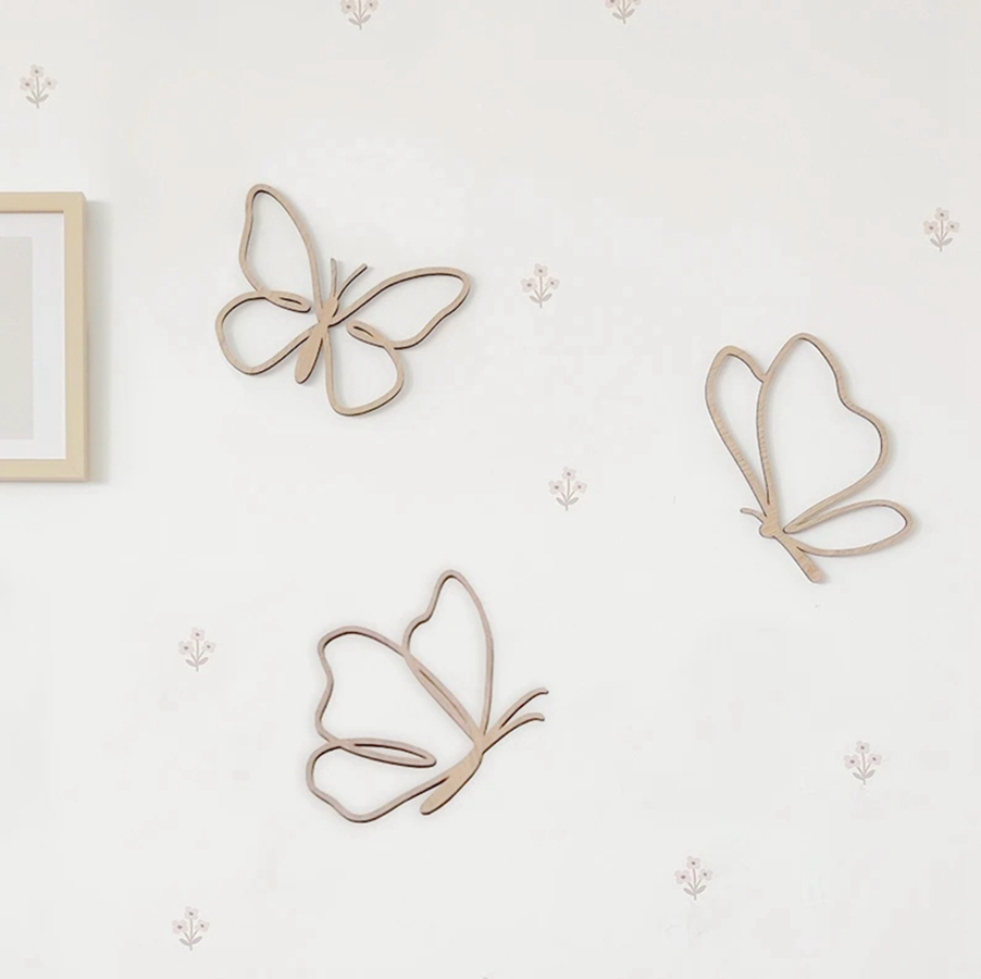 Houten Vlinderbord, Houten Wan - Baby Nursery Ideas recensie en prijs