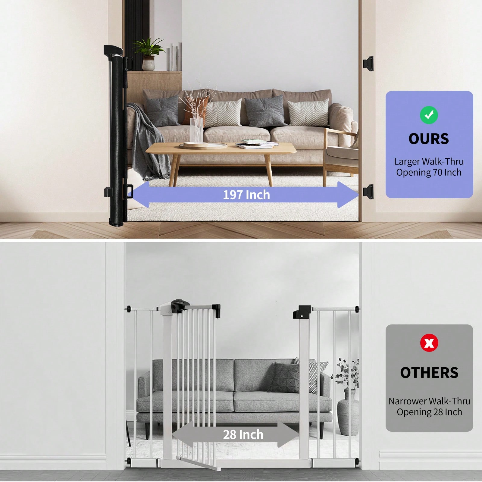 197 inch extra brede intrekbar - Baby Gate Extra Wide recensie en prijs