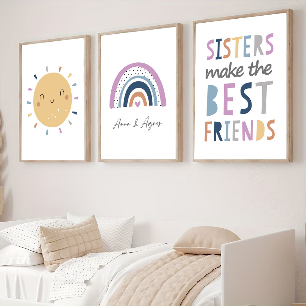 Aangepaste naam poster cartoon - Baby Nursery Name Wall Art recensie en prijs