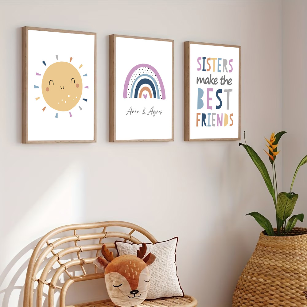 Aangepaste naam poster cartoon - Baby Nursery Name Wall Art recensie en prijs