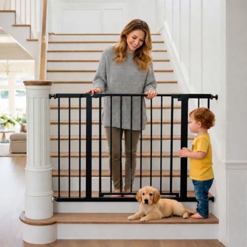 Drukgemonteerde babyhekje voor - Baby Gate Extra Wide recensie en prijs