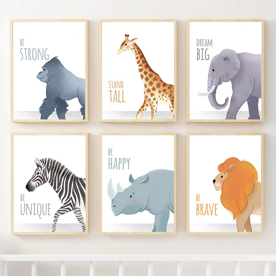 Inspirerende citaten kinderkam - Baby Nursery Animal Pictures recensie en prijs