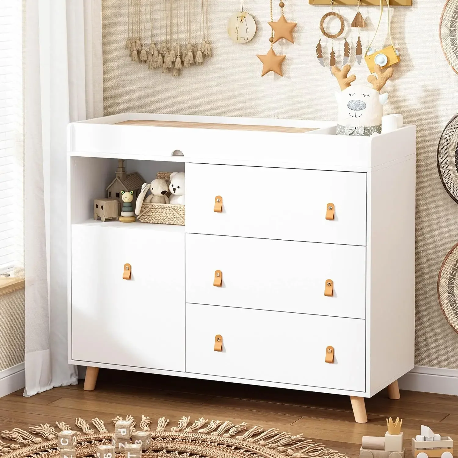 Baby commode met verschoningsb - Baby Nursery Chest Of Drawers recensie en prijs