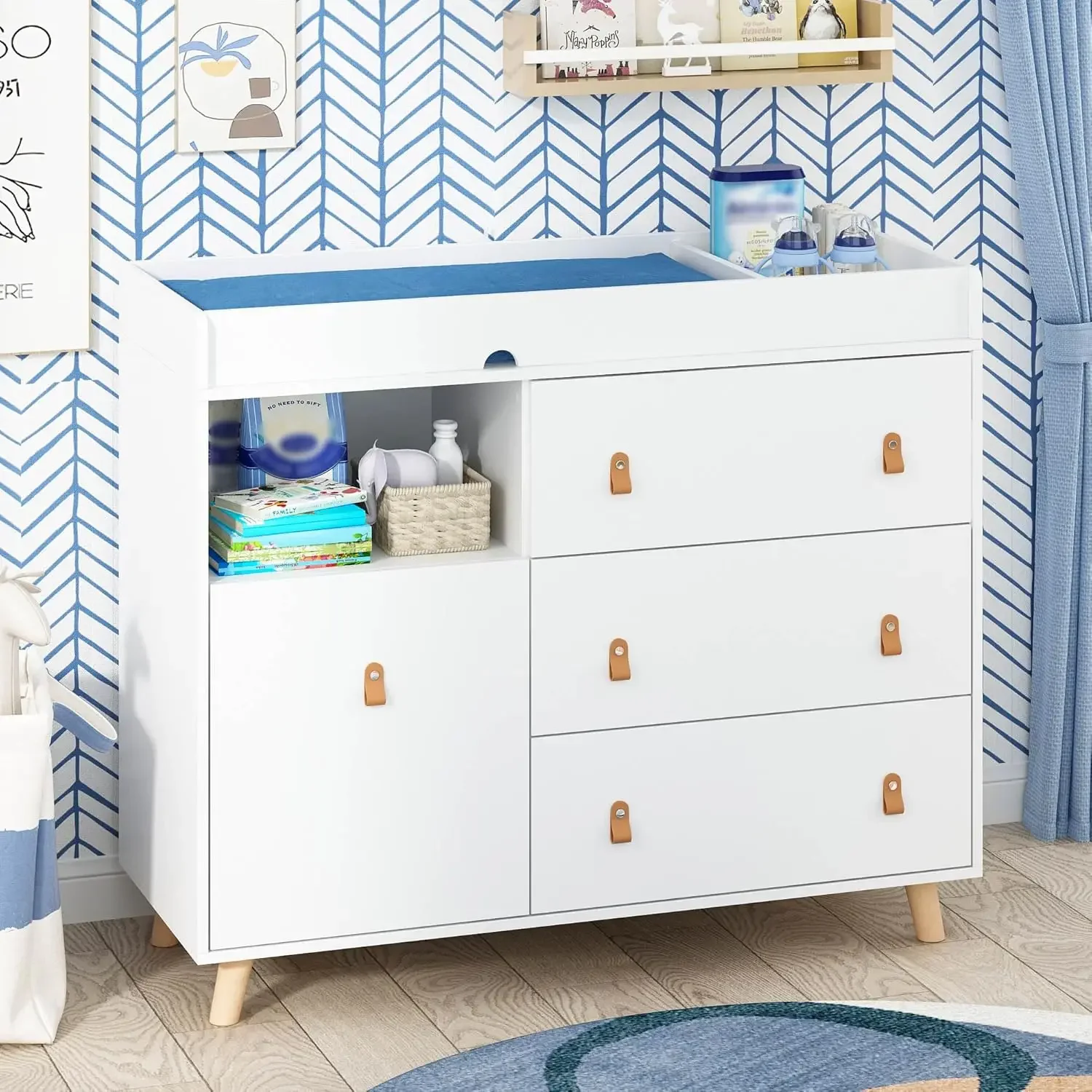 Baby commode met verschoningsb - Baby Nursery Chest Of Drawers recensie en prijs