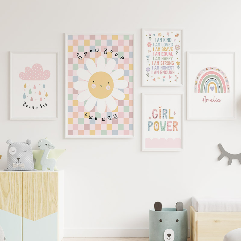 Zon Bloem Regenboog Wolk Hart  - Baby Nursery Room recensie en prijs