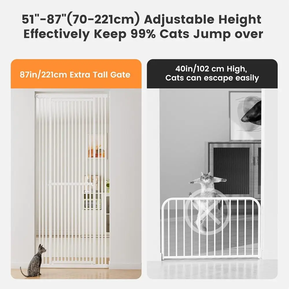 Extra hoog verstelbaar kattenh - Baby Gate Extra Wide recensie en prijs