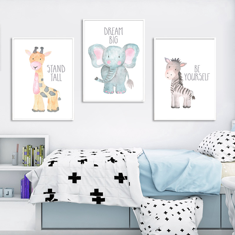 Baby Dier Leeuw Olifant Giraff - Baby Nursery Animal Pictures recensie en prijs